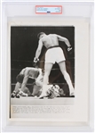 1963 Cassius Clay & Charley Powell 8x10 Associated Press Type III Wire Photo (PSA Slabbed) 