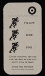 1940's Don Hutson Green Bay Packers Turn Over & Spot The Winner Football Trading Card