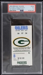 1998 Green Bay Packers Last Game at Lambeau Field Ticket Stub (PSA VG 3) 