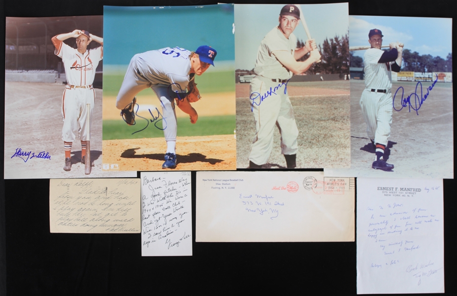 1970s-80s Baseball Signed Photo Index Card Collection - Lot of 15