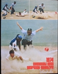 1974 Cincinnati Reds Multi Signed Yearbook w/ 7 Autographs