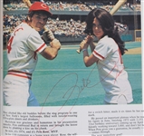 1974 Cincinnati Reds Multi Signed Yearbook w/ 7 Autographs
