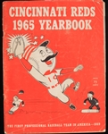 1965 Cincinnati Reds Multi Signed Yearbook w/ 15+ Signatures
