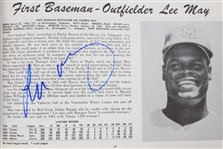 1965 Cincinnati Reds Multi Signed Yearbook w/ 15+ Signatures