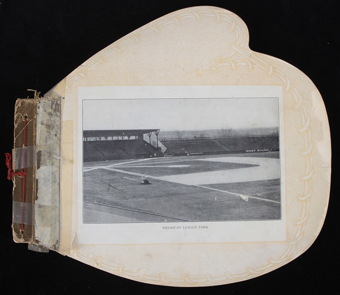 1900s Vintage Baseball Mitt Shaped Baseball Guide