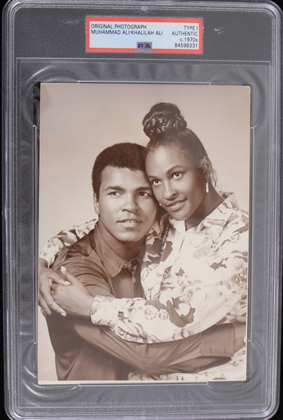 1970s Muhammad Ali Khalilah Ali 4.75" x 7" Original Type I Photo (PSA Slabbed) Troy Kinunen Collection