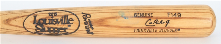 1986-89 Cal Ripken Jr. Baltimore Orioles Signed Louisville Slugger Professional Model Bat (MEARS LOA/JSA)