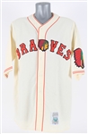 1935 Babe Ruth Boston Braves Mitchell & Ness Throwback Flannel Jersey 