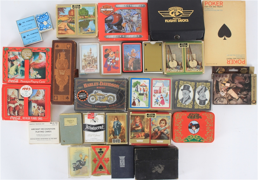 1960s-90s Decks of Playing Cards Collection - Lot of 25+