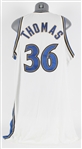 2008-09 Etan Thomas Washington Wizards Game Worn Home Jersey (MEARS LOA)