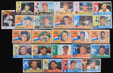 1960 Carl Willey Al Spangler and Lee Maye Milwaukee Braves Wally Moon Los Angeles Dodgers Milt Pappas Baltimore Orioles and More Topps Trading Cards (Lot of 25)