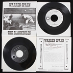 1979 Warren Spahn Milwaukee Braves The Blackholes 45 RPM Singles - Lot of 2 w/ 1 Signed (JSA)