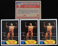 1985 Iron Shiek Topps Trading Cards #2 (Lot of 4)