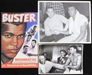 1960s-1970s Muhammad Ali 5x7 and 8x10 Photos and Buster Magazine (Lot of 3)