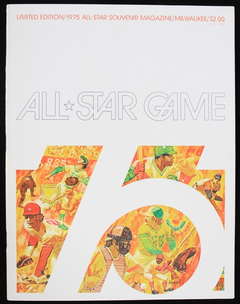 1975 MLB All Star Game Souvenir Magazine 