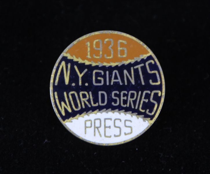 1936 New York Giants World Series 1" Press Pin
