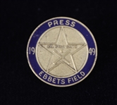 1949 MLB All Star Game at Ebbets Field Press Pin