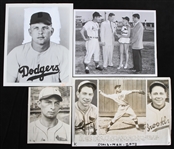 1930s-1950s St. Louis Cardinals and Brooklyn Dodgers 5"x7" and 8"x10" B&W Sporting News Photos (Lot of 4)