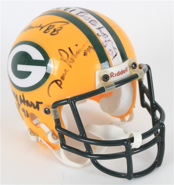 2000s Green Bay Packers Multi Signed Mini Helmet w/ 10 Signatures Including Max McGee, Fuzzy Thurston, Zeke Bratkowski & More (JSA)