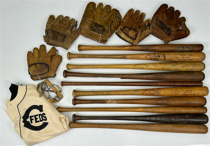 Lot Detail - 1900's-80's Vintage Baseball Equipment Collection - Lot of ...