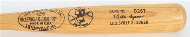 1976 Mike Tyson St. Louis Cardinals H&B Louisville Slugger Professional Model Bat (MEARS LOA)