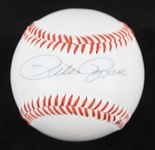 1980s Pete Rose Cincinnati Reds Signed Dodgers Logo Baseball