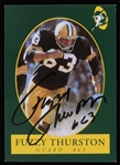1959-1967 Fuzzy Thurston (d.2014) Green Bay Packers Autographed Commemorative Trading Card (JSA)