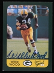 1968 Willie Wood (d.2020) Green Bay Packers Autographed Commemorative Super Bowl II Trading Card (JSA)