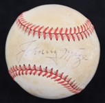 1984-86 Johnny Mize St. Louis Cardinals Signed ONL Feeney Baseball (JSA)