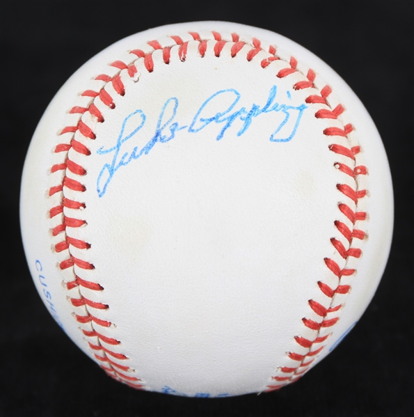 1985-89 Luke Appling Chicago White Sox Signed OAL Brown Baseball *JSA*