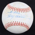 1987-89 Billy Williams Chicago Cubs Signed ONL Giamatti Baseball (JSA)