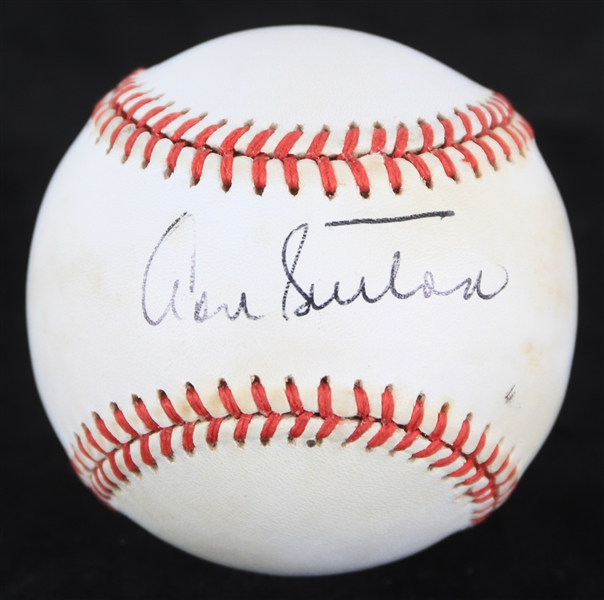1989-90 Don Sutton Los Angeles Dodgers Signed ONL White Baseball (JSA)