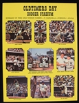 1972 Jackie Robinson Sandy Koufax Roy Campanella 8.25" x 11" Old Timers Day Dodger Stadium Flat 