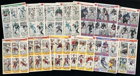 1993 McDonalds GameDay Football Uncut Trading Card Sheets - Lot of 26 Sheets w/ 156 Total Cards