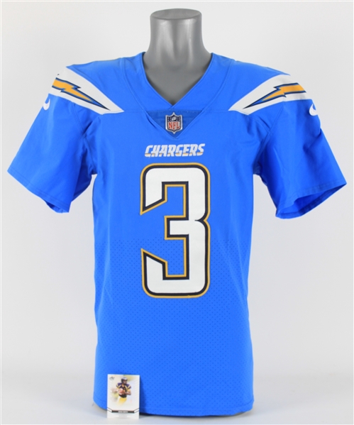 2018 Geno Smith Los Angeles Chargers Alternate Jersey (MEARS LOA)