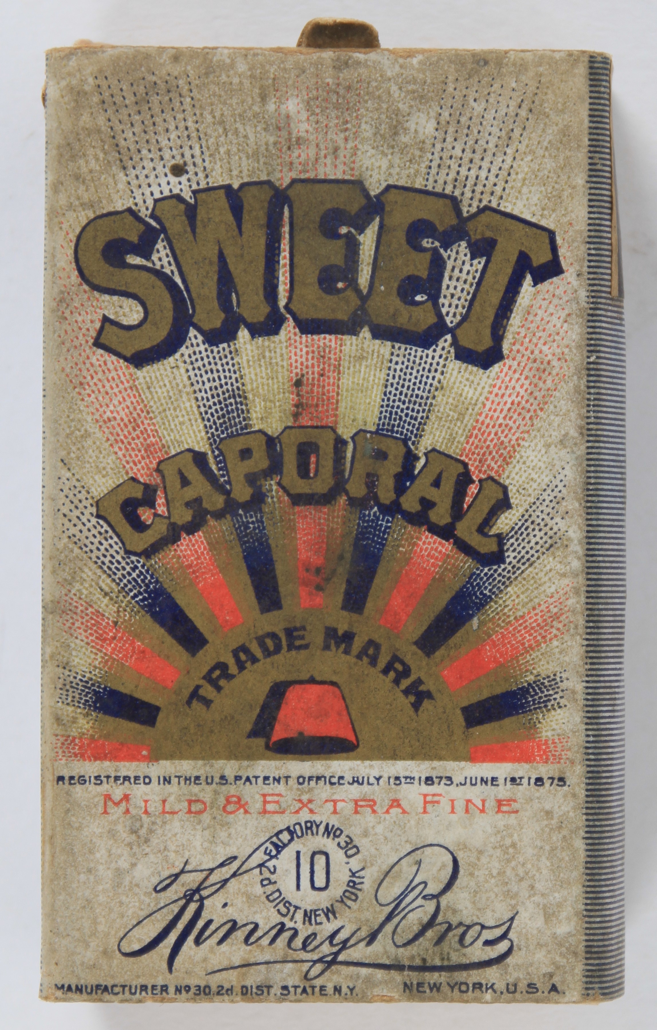 Lot Detail - 1900's Sweet Caporal Cigarette Box