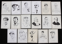 1950s Ed Walsh Chicago White Sox Carl Hubbell New York Giants Cy Young Cleveland Spiders Frank Frisch and More Callahan Hall of Fame 1.75"x2.5" Trading Cards (Lot of 17)