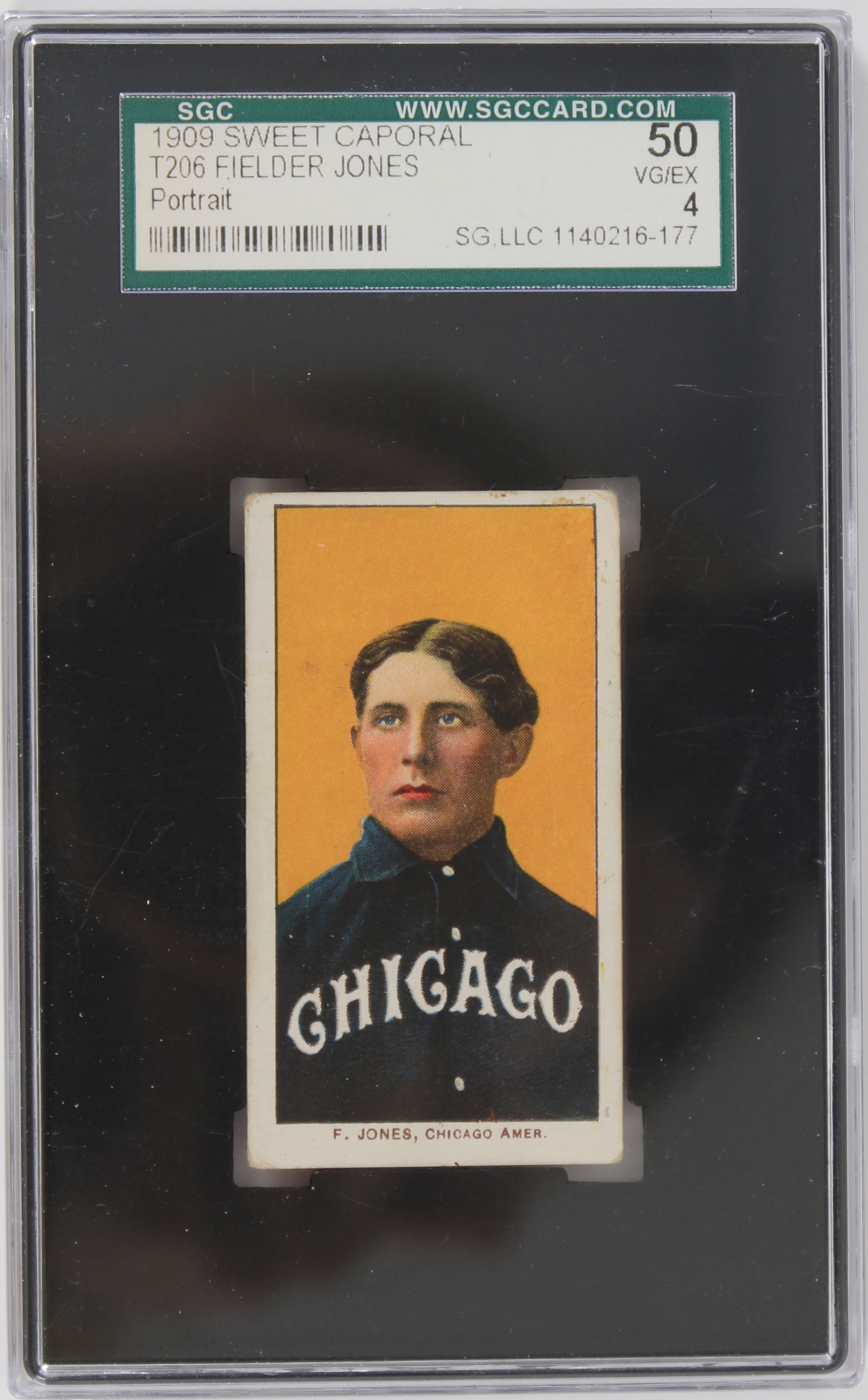 Lot Detail - 1909 Fielder Jones Chicago White Sox T206 Sweet Caporal ...