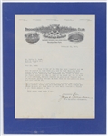 1933 Joseph Gilleaudeau Brooklyn Dodgers Letter
