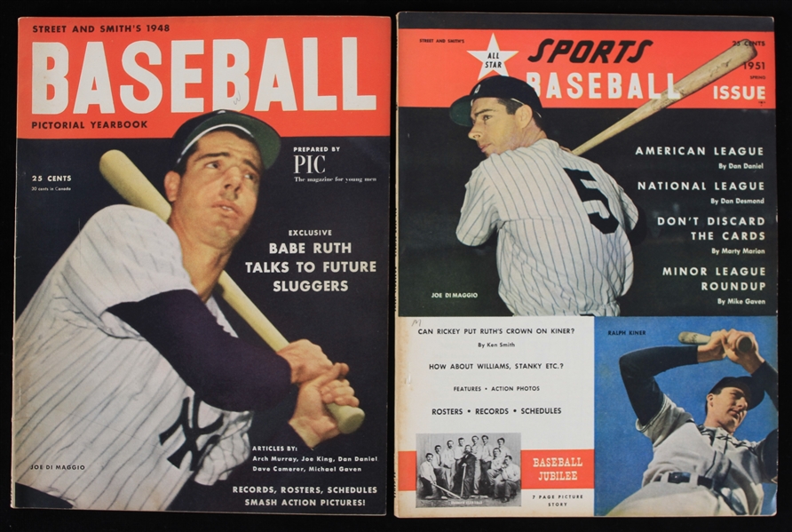 1948-1951 Street and Smiths Baseball Pictorial Yearbooks (Lot of 2)