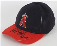 2012 Albert Pujols Los Angeles Angels Signed Batting Practice Cap (MEARS LOA/JSA/MLB Hologram)