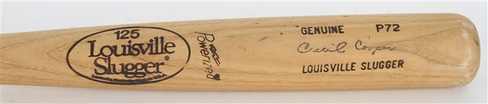 1983-85 Cecil Cooper Milwaukee Brewers Louisville Slugger Professional Model Bat (MEARS LOA)
