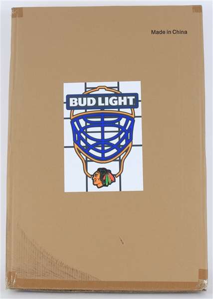 Chicago Blackhawks Bud Light NHL LED Sign w/ Original 22x32 Packaging 