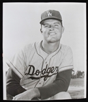 1958-1969 Don Drysdale Los Angeles Dodgers 8"x9.5" B&W Sporting News Photo