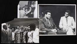 1960s Muhammad Ali 4"x6" 6"x10" and 8"x10" B&W Photos (Lot of 3)