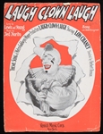1928 Laugh Clown Laugh Music Book