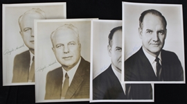 1960s George McGovern Ralph Herseth South Dakota Senator & Governor Signed 8" x 10" Photos - Lot of 4 