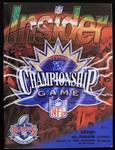 1999 Atlanta Falcons vs Minnesota Vikings NFC Championship Game Program "This is a rare program from the 1998 NFC Championship Game, which the Atlanta Falcons won in Overtime"