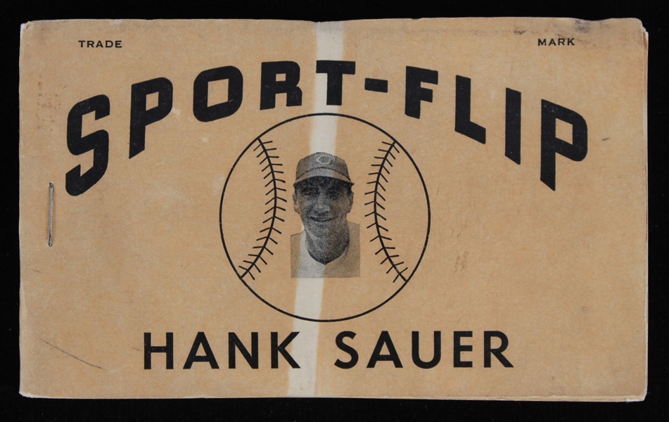 1950 Hank Sauer Chicago Cubs Sport-Flip Book