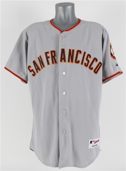 2005-06 Felipe Alou San Francisco Giants Signed Game Worn Road Jersey (MEARS A5/JSA)